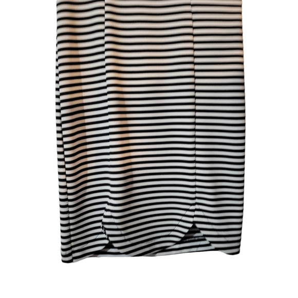 Jodi Kristopher black and white striped dress  size 5/6 - Picture 3 of 10